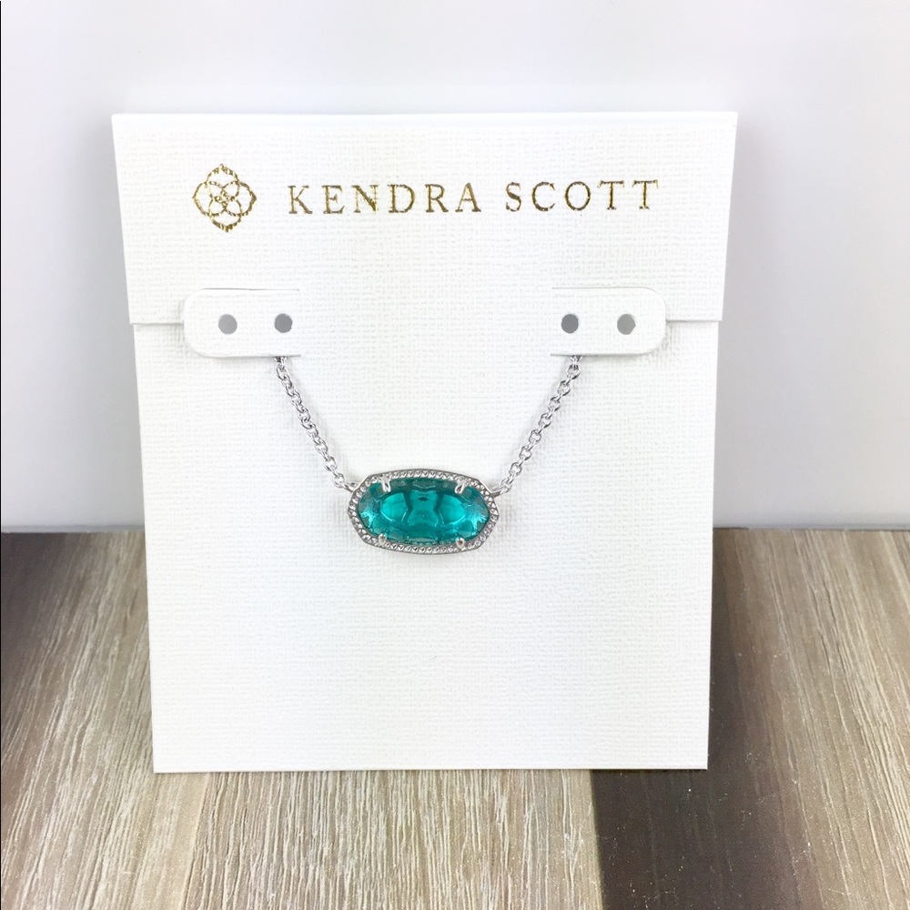Kendra Scott Elisa London Blue silver necklace
